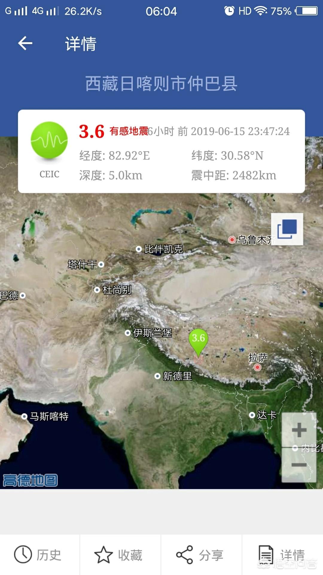 日喀则4.6级地震，日喀则4.6级地震是哪一年